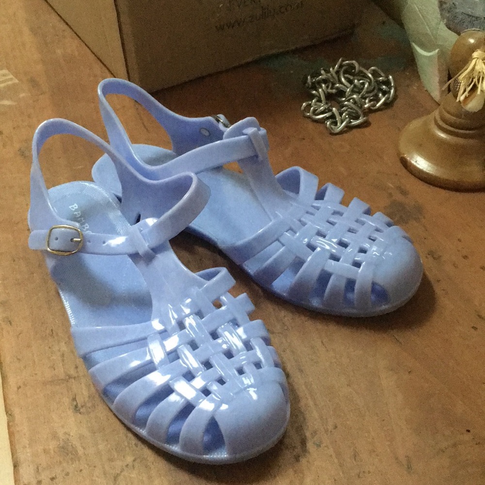 Jelly Sandals Light Blue Jellies Bamboo Size 9 /40